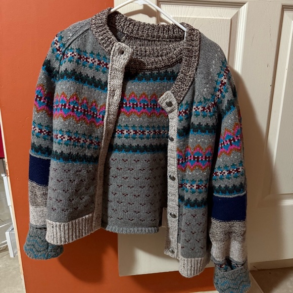 We the free bright at home cardi set/wool/Large - Picture 6 of 16